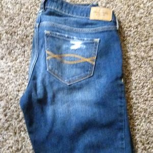 Distressed Abercrombie and Fitch jeans